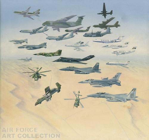 Aircraft during Desert Shield & Desert Storm
